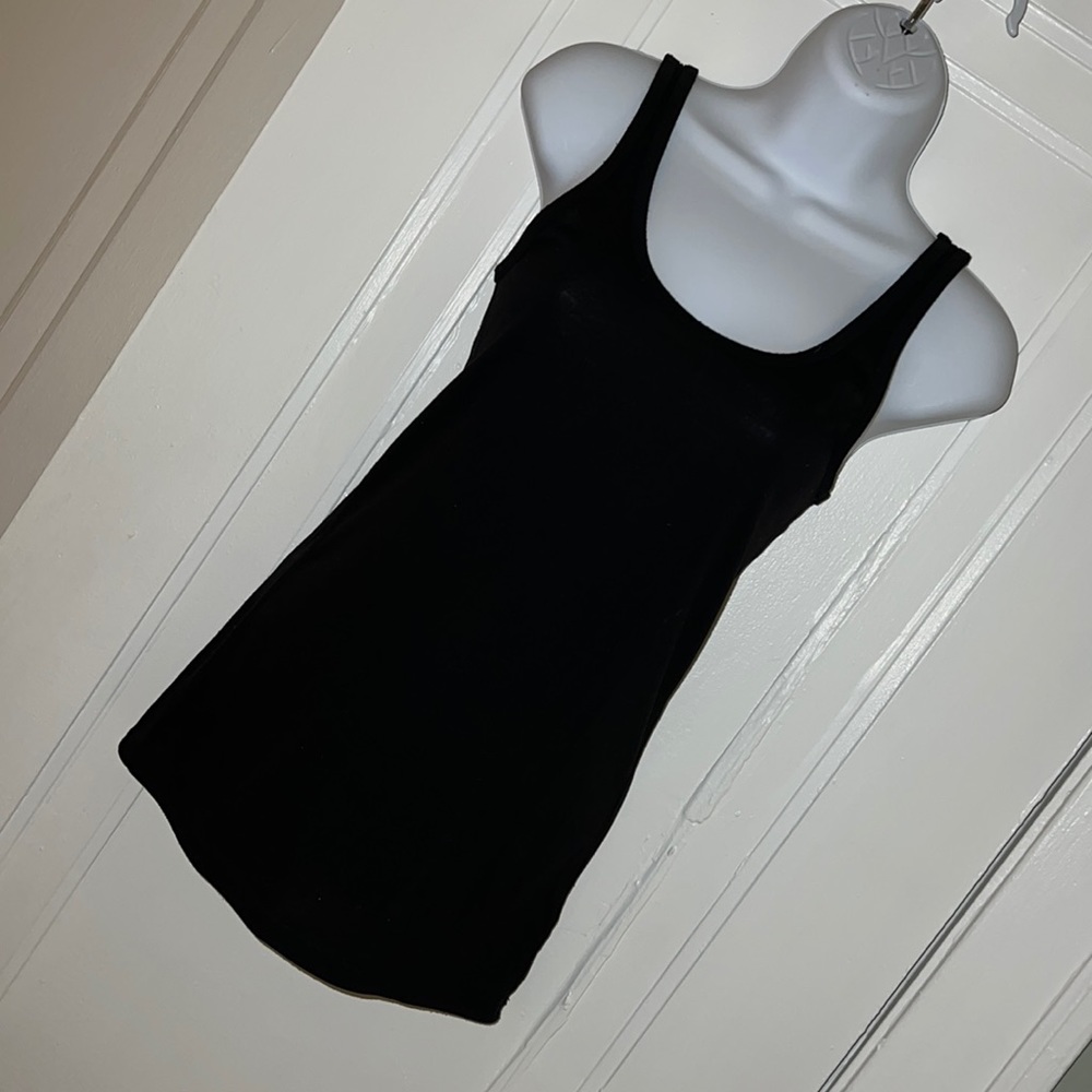 Basic black tank top